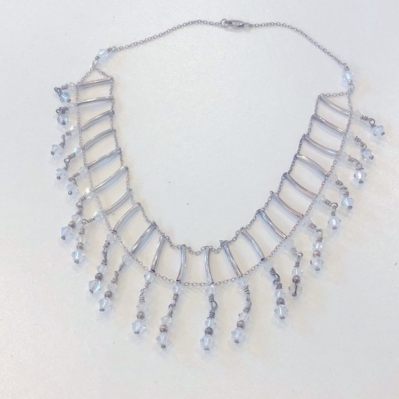 🎁 Swarovski Sterling Silver Handmade Choker - Picture 6 of 6
